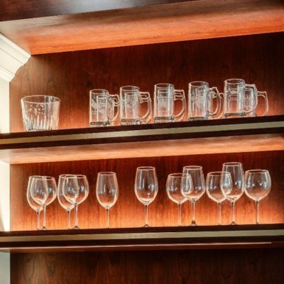 custom wine glass shelf in PA