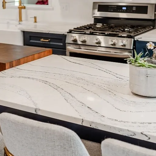 Cambria quartz countertops close up in a PA kitchen