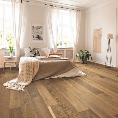 hardwood floors in a PA bedroom